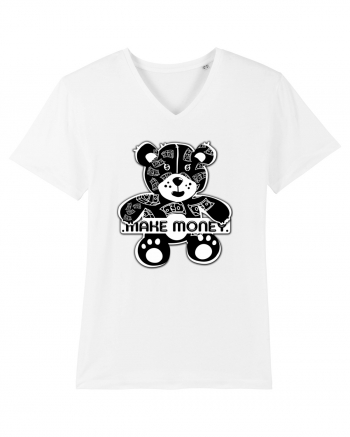 Make Money - Black Teddy Bear White