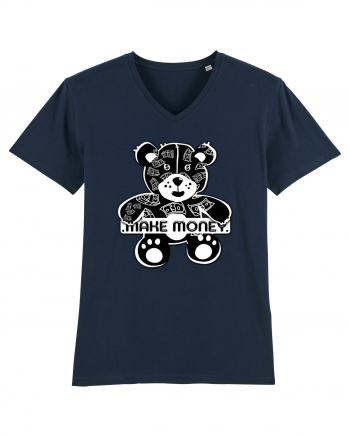 Make Money - Black Teddy Bear French Navy