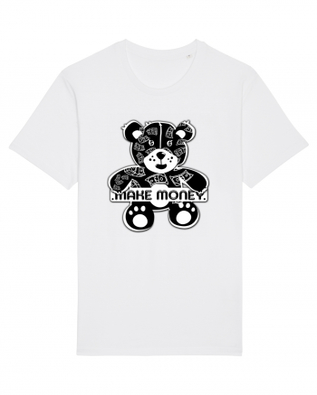 Make Money - Black Teddy Bear White