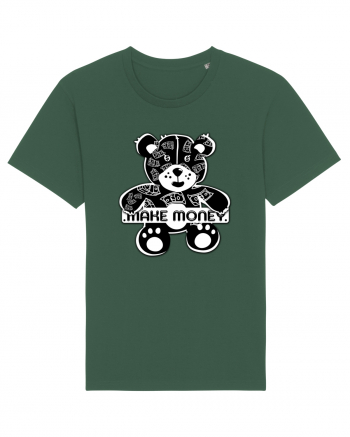 Make Money - Black Teddy Bear Bottle Green