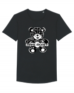 Make Money - Black Teddy Bear Tricou mânecă scurtă guler larg Bărbat Skater