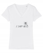 I said Yes Tricou mânecă scurtă guler V Damă Evoker