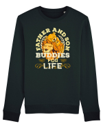 Tata si fiul prieteni pe viata. Father and son buddies for life Bluză mânecă lungă Unisex Rise