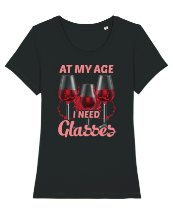 At My Age I Need Glasses Black
