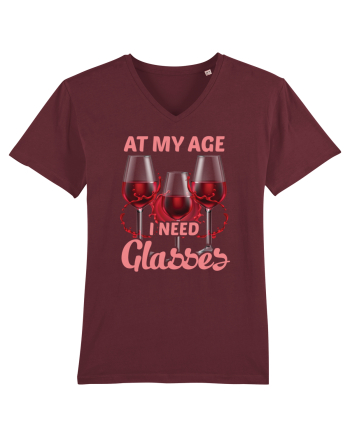 At My Age I Need Glasses Burgundy