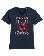 At My Age I Need Glasses Tricou mânecă scurtă guler V Bărbat Presenter