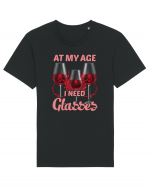 At My Age I Need Glasses Tricou mânecă scurtă Unisex Rocker