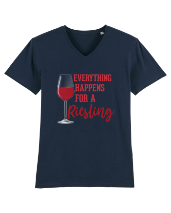 Everything Happens For A Riesling French Navy