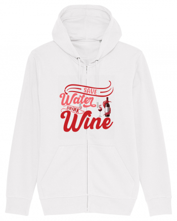 Save Water Drink Wine White