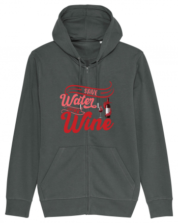 Save Water Drink Wine Anthracite