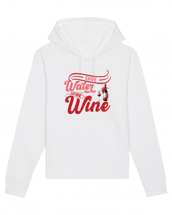 Save Water Drink Wine White