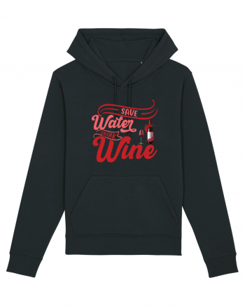 Save Water Drink Wine Black