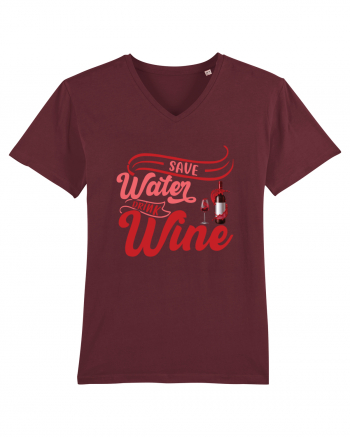 Save Water Drink Wine Burgundy