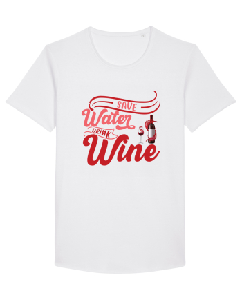 Save Water Drink Wine White