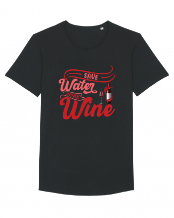 Save Water Drink Wine Black