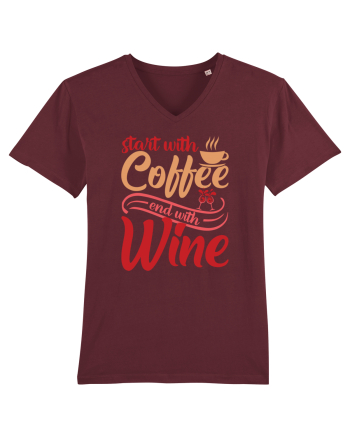 Start With Coffee End With Wine Burgundy