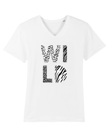 Salbatic alb-negru White