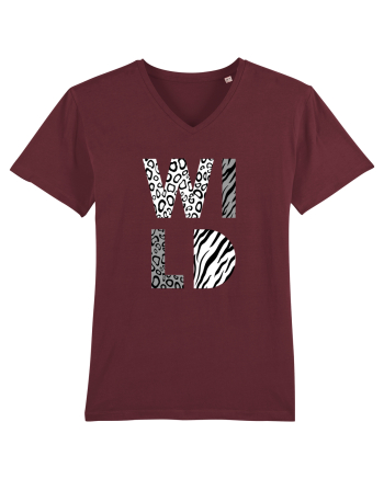 Salbatic alb-negru Burgundy