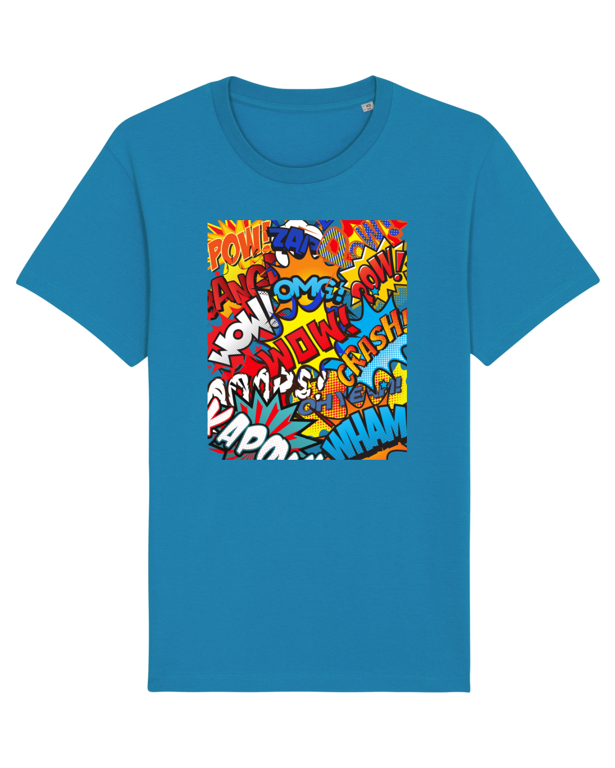 Tricou mânecă scurtă Unisex Rocker Azur