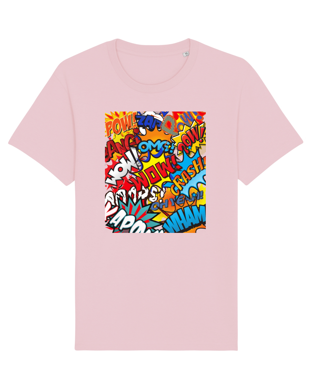 Tricou mânecă scurtă Unisex Rocker Cotton Pink