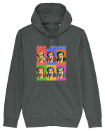 Funny Retro Comic Book Woman Hanorac cu fermoar Unisex Connector