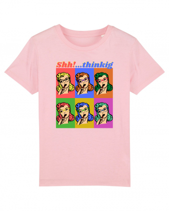 Funny Retro Comic Book Woman Cotton Pink