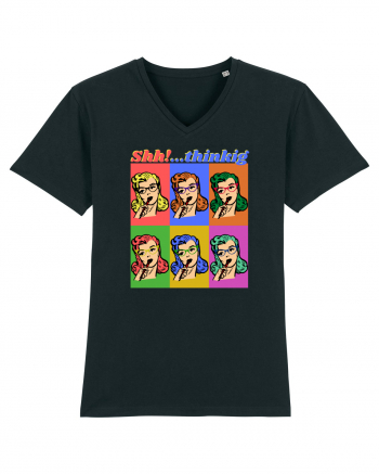 Funny Retro Comic Book Woman Black