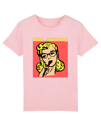 Funny Retro Comic Book Woman Cotton Pink