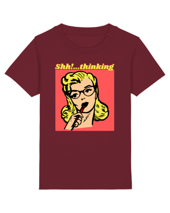 Funny Retro Comic Book Woman Burgundy