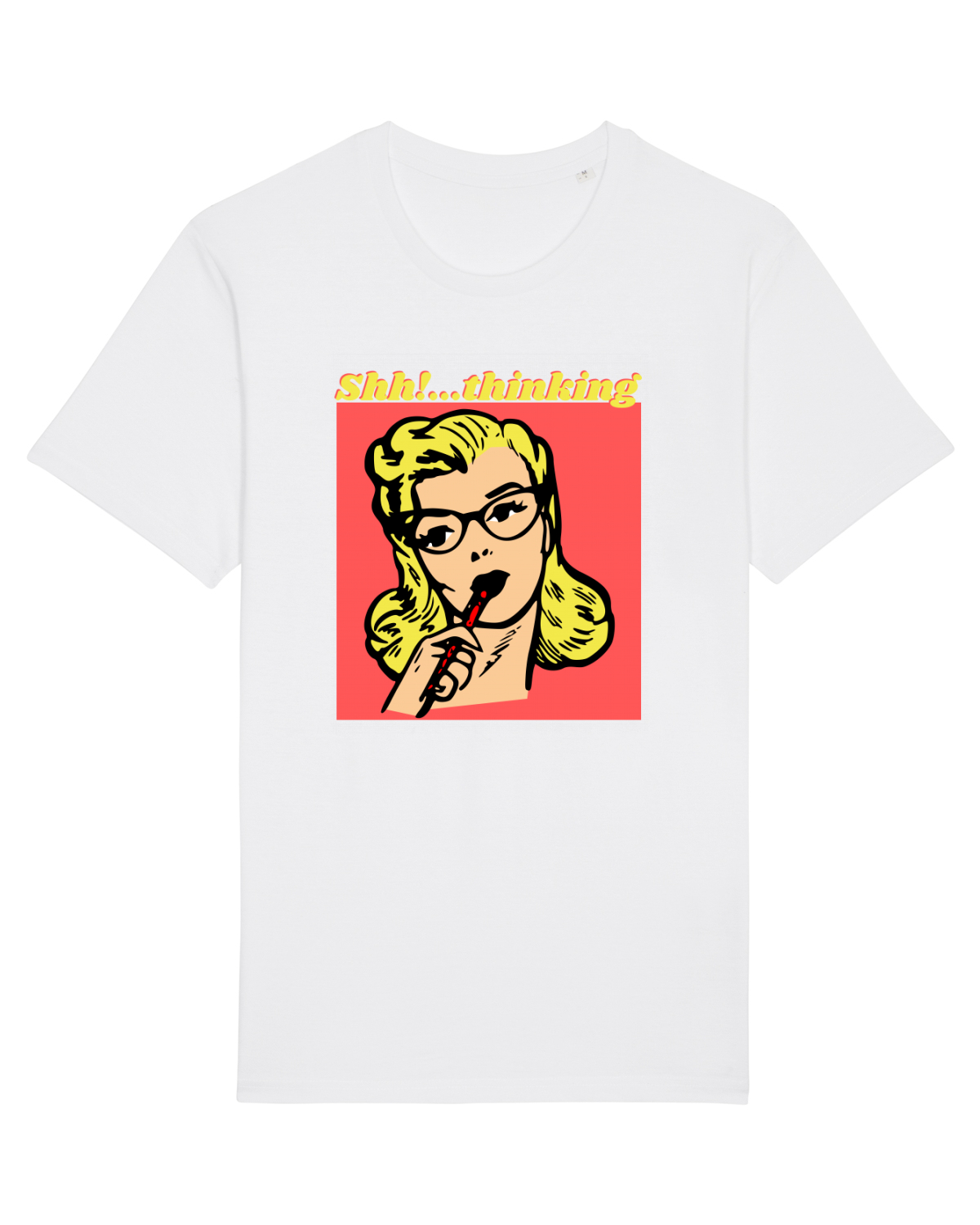 Tricou mânecă scurtă Unisex Rocker White