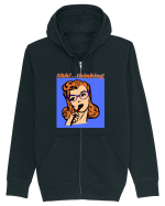 Funny Retro Comic Book Woman Hanorac cu fermoar Unisex Connector