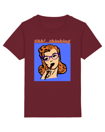 Funny Retro Comic Book Woman Burgundy