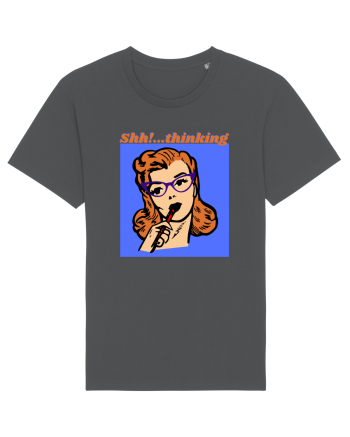 Funny Retro Comic Book Woman Anthracite