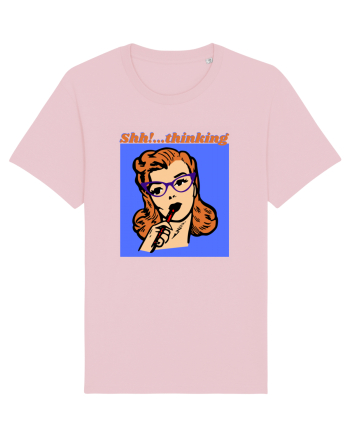 Funny Retro Comic Book Woman Cotton Pink