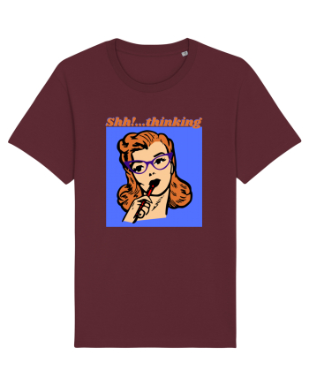 Funny Retro Comic Book Woman Burgundy