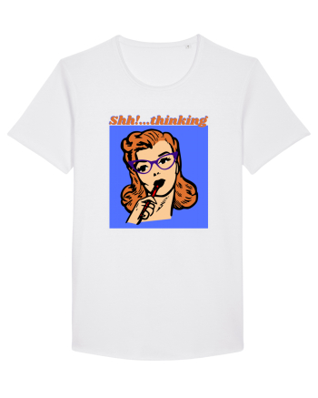 Funny Retro Comic Book Woman White
