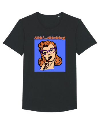 Funny Retro Comic Book Woman Black