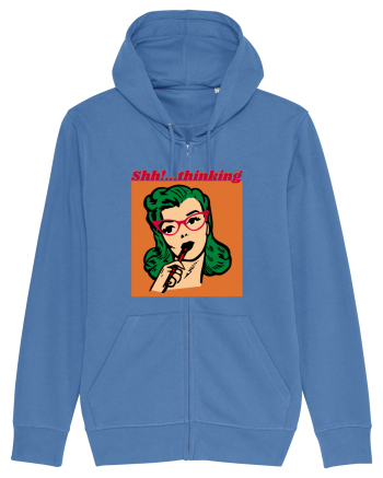 Funny Retro Comic Book Woman Bright Blue
