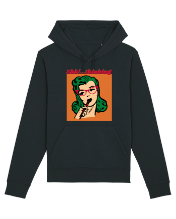 Funny Retro Comic Book Woman Black