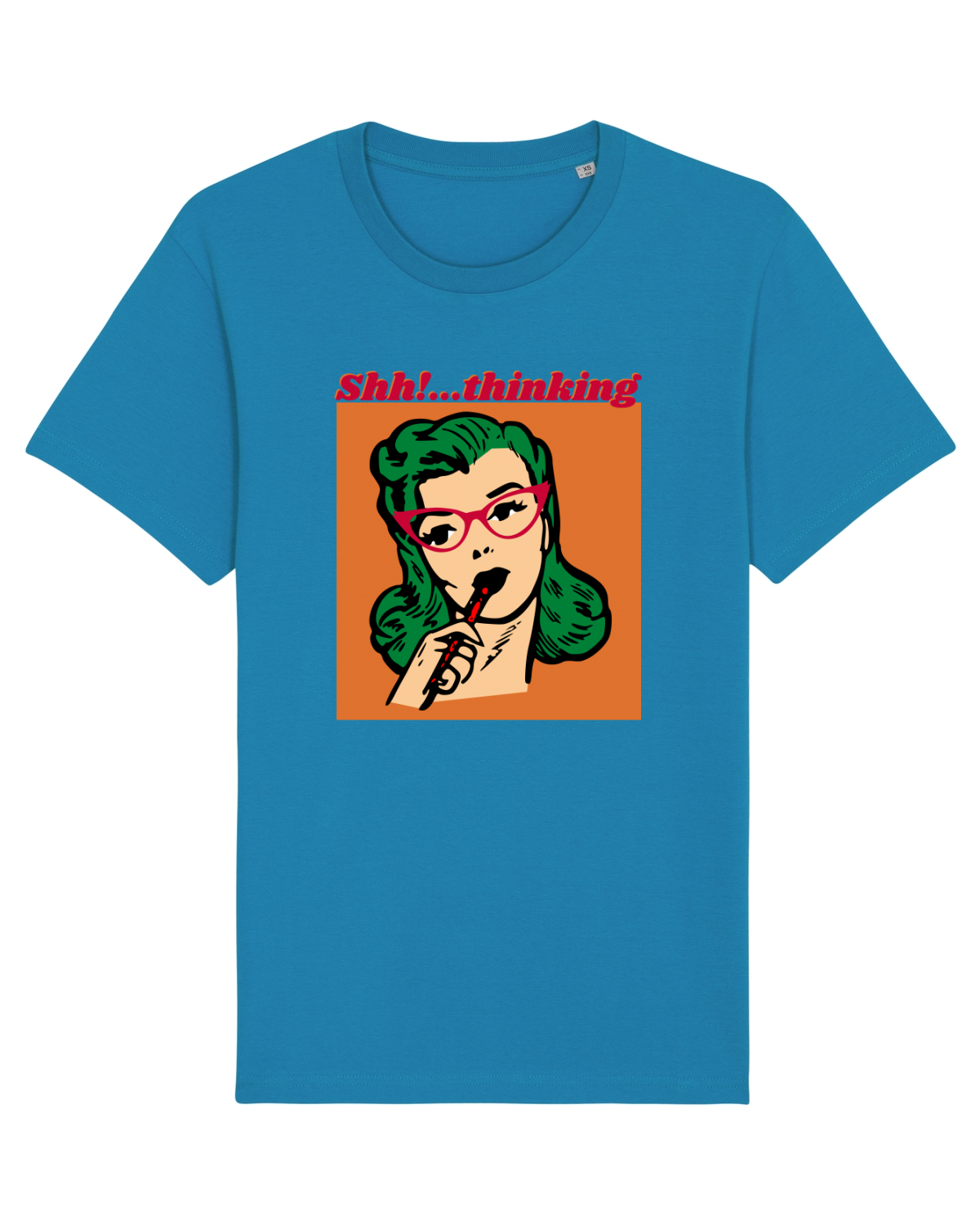 Tricou mânecă scurtă Unisex Rocker Azur