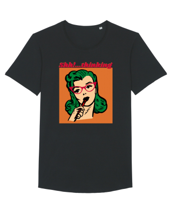 Funny Retro Comic Book Woman Black