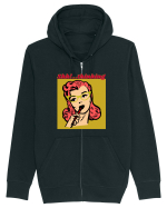 Funny Retro Comic Book Woman Hanorac cu fermoar Unisex Connector