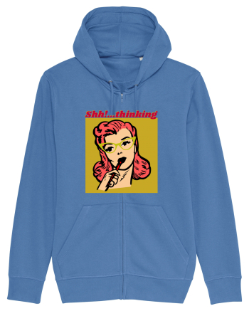 Funny Retro Comic Book Woman Bright Blue
