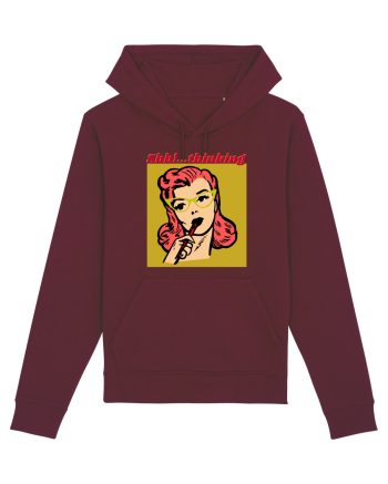Funny Retro Comic Book Woman Burgundy