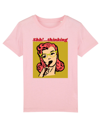 Funny Retro Comic Book Woman Cotton Pink