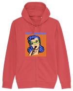Funny Retro Comic Book Woman Hanorac cu fermoar Unisex Connector