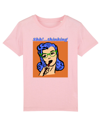 Funny Retro Comic Book Woman Cotton Pink