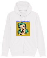 Funny Retro Comic Book Woman Hanorac cu fermoar Unisex Connector