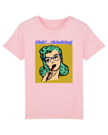 Funny Retro Comic Book Woman Cotton Pink