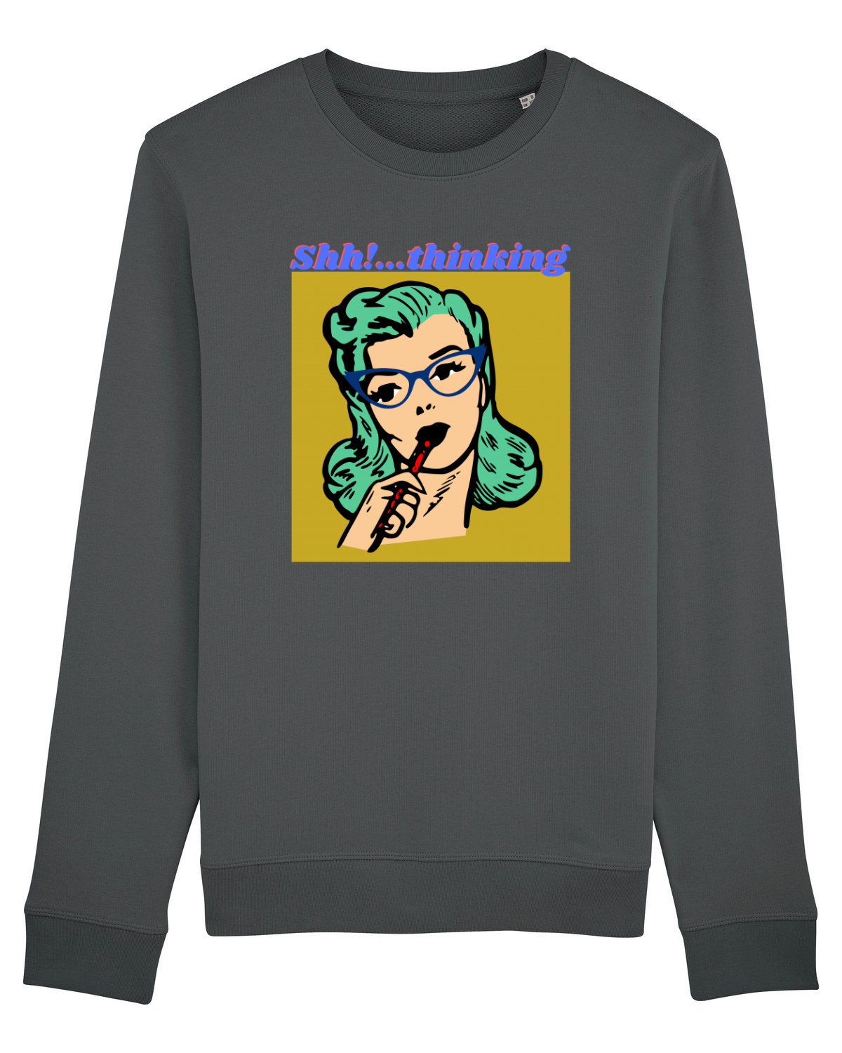 Bluză mânecă lungă Unisex Rise Anthracite